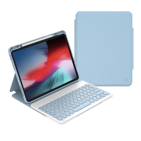 Detachable Keyboard Tablet Case With Magnetic Skin Feel - Blue