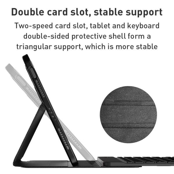 Detachable Keyboard Tablet Case With Magnetic Skin Feel - Blue - Image 7