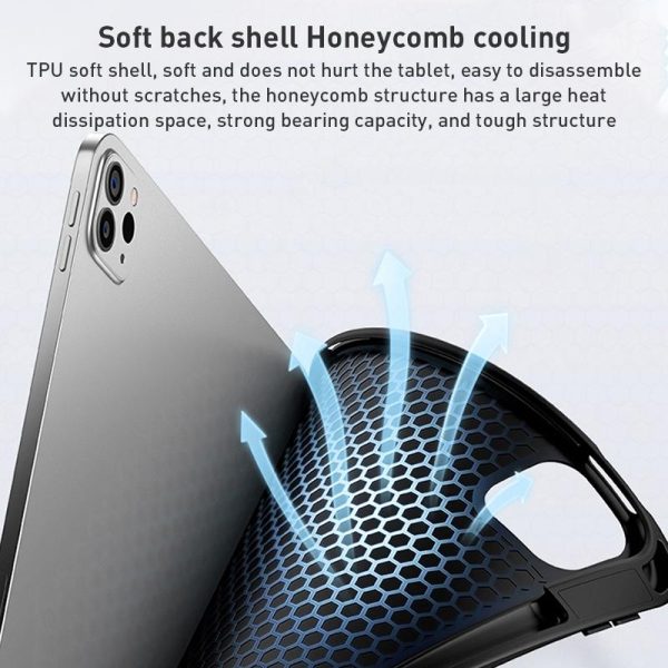 Detachable Keyboard Tablet Case With Magnetic Skin Feel - Blue - Image 9