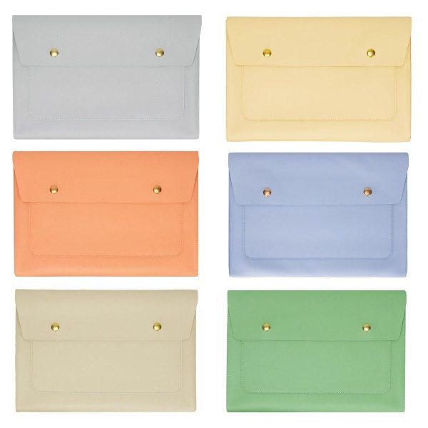 Waterproof Leather Laptop Liner Bag - 15 Inches 3-in-1 Design - Honeydet Oranges - Image 8