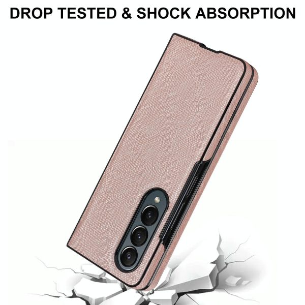 Foldable Cross Pattern Phone Case - Compact Design - Green - Image 14