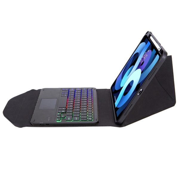 Bluetooth Keyboard Leather Case For Ipad 10.2 - Touchpad Backlight Pen Slot - 2021 / 2020 / 2019 - Green - Image 6