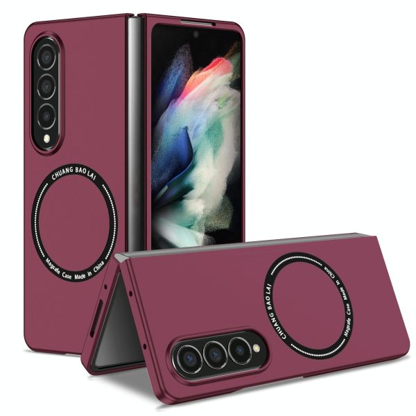 Secure & Portable Magnetic Folding Case for Samsung Galaxy z Fold 4 - Red - Image 9