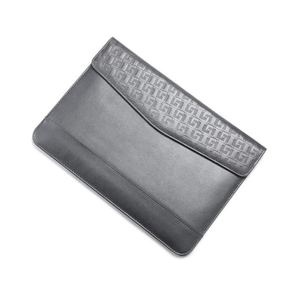 13 Inch Ultra-thin Magnetic Holster for Horizontal Embossed Notebook with Liner Bag - Black - Image 2