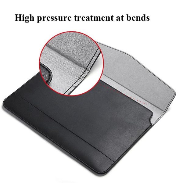 13 Inch Ultra-thin Magnetic Holster for Horizontal Embossed Notebook with Liner Bag - Black - Image 6