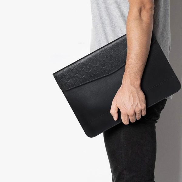 13 Inch Ultra-thin Magnetic Holster for Horizontal Embossed Notebook with Liner Bag - Black - Image 8