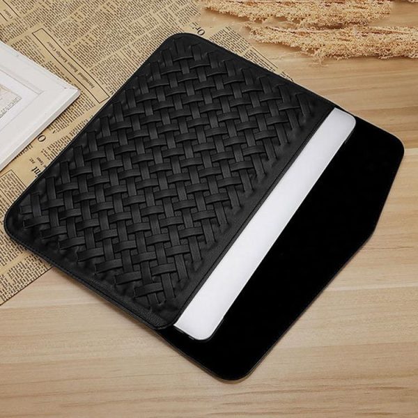15 Inch Hand-Woven Notebook Liner Bag For Computers - Golden - Image 8