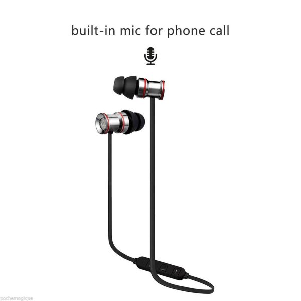 Waterproof Magnetic Sport Earbuds with Mic - Wireless Bluetooth V4.1 - Ip7G9654C - Image 6