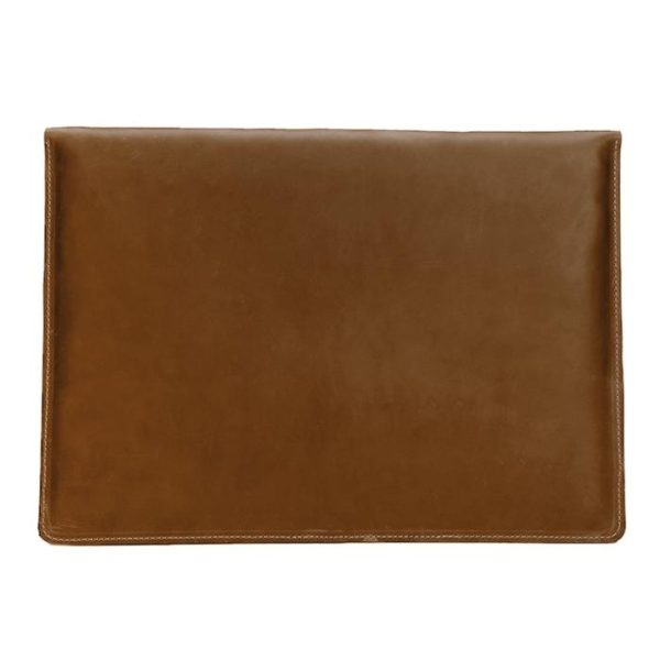 13.3 Genuine Leather Business Laptop Bag For Macbook Samsung Sony Dell Alienware Chuwi Asus Hp - Universal - Coffee - Image 4