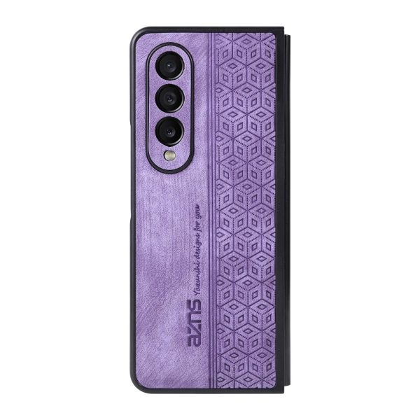 For Samsung Galaxy z Fold4 5G Embossed 3d Skin Texture Phone Case - Sleek Design - Sapphire Blue - Image 9