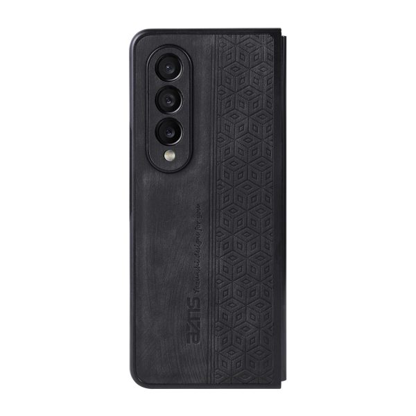For Samsung Galaxy z Fold4 5G Embossed 3d Skin Texture Phone Case - Sleek Design - Sapphire Blue - Image 13