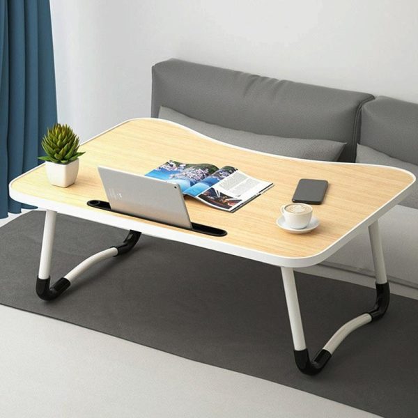 Adjustable Folding Laptop Desk with Non-slip Legs and Card Slot - With Card Slot - Image 2