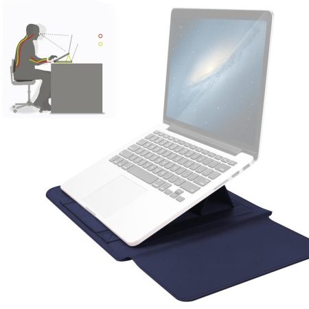 Universal Waterproof Laptop Bag Set With Handle Stand Pen Holder Winders Mouse & Charger Bags - Dark Blue