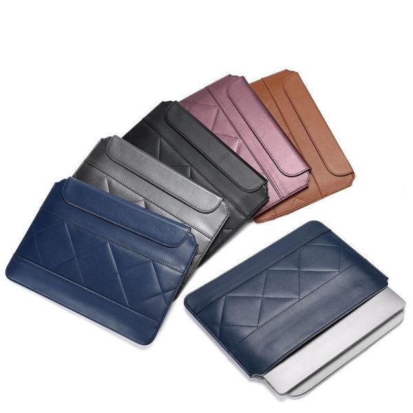 11-12 Inch Thin & Light Microfiber Leather Notebook Liner Bag for Computers - Brown - Image 3