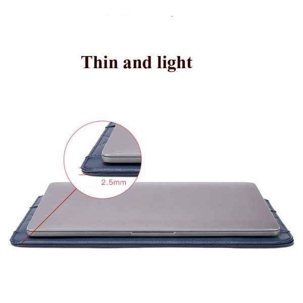 11-12 Inch Thin & Light Microfiber Leather Notebook Liner Bag for Computers - Brown - Image 5