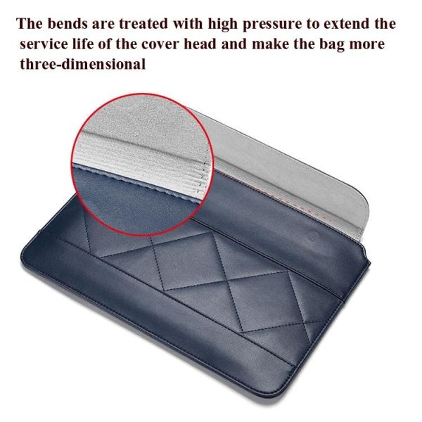 11-12 Inch Thin & Light Microfiber Leather Notebook Liner Bag for Computers - Brown - Image 6