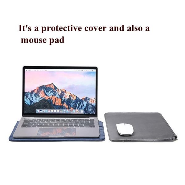 11-12 Inch Thin & Light Microfiber Leather Notebook Liner Bag for Computers - Brown - Image 8