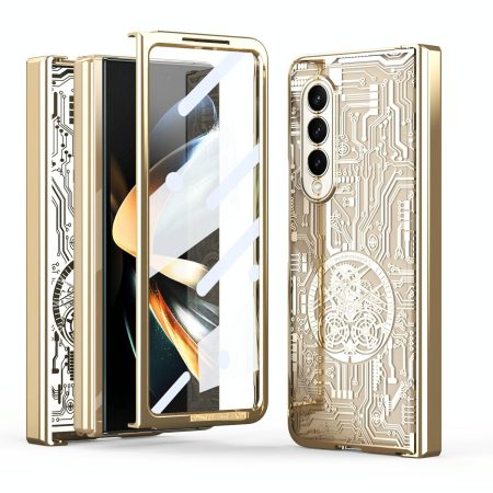 Foldable Electroplated Phone Case - Mechanical Legend 4.5g - Champagne Gold