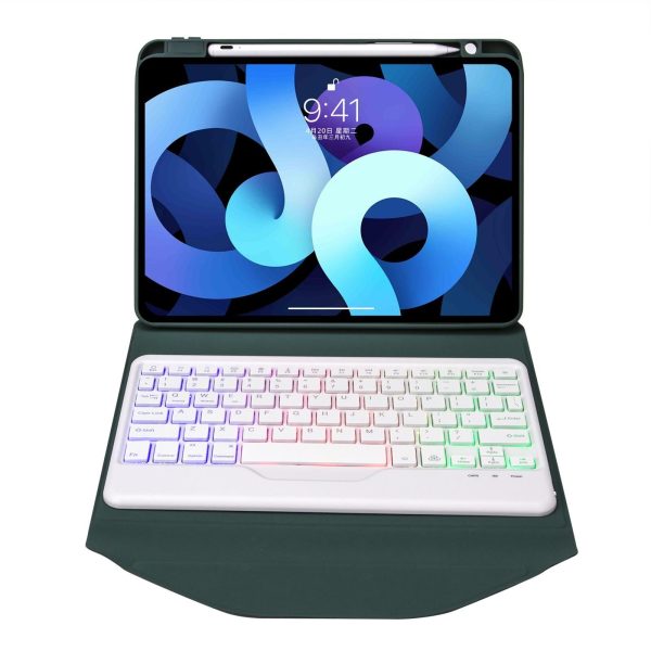 Bluetooth Keyboard Leather Case For Ipad Pro 11 - Backlit With Pen Slot - Sky Blue - Image 5