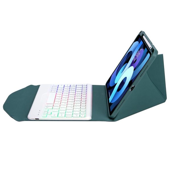 Bluetooth Keyboard Leather Case For Ipad Pro 11 - Backlit With Pen Slot - Sky Blue - Image 6