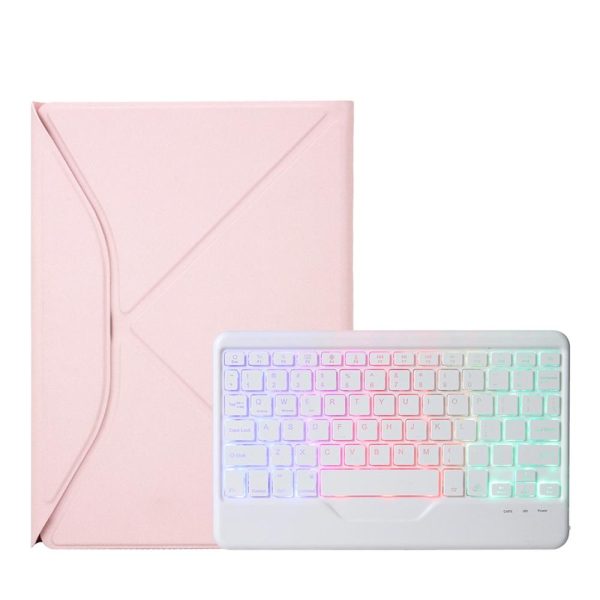 Bluetooth Keyboard Leather Case For Ipad Pro 11 - Backlit With Pen Slot - Sky Blue - Image 8