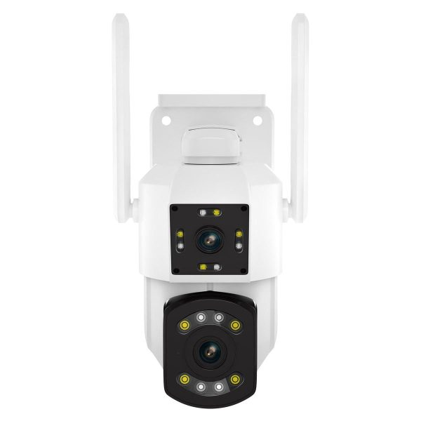 2Mp Dual Lens Dual Screen Wifi Camera With Two-Way Voice & Motion Detection Cloud Storage Support - Image 2