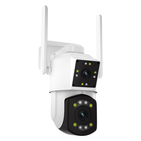 2Mp Dual Lens Dual Screen Wifi Camera With Two-Way Voice & Motion Detection Cloud Storage Support - Image 3