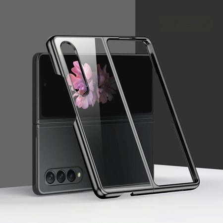 Shockproof Electroplated Case for Samsung Fold 4 5g - Black