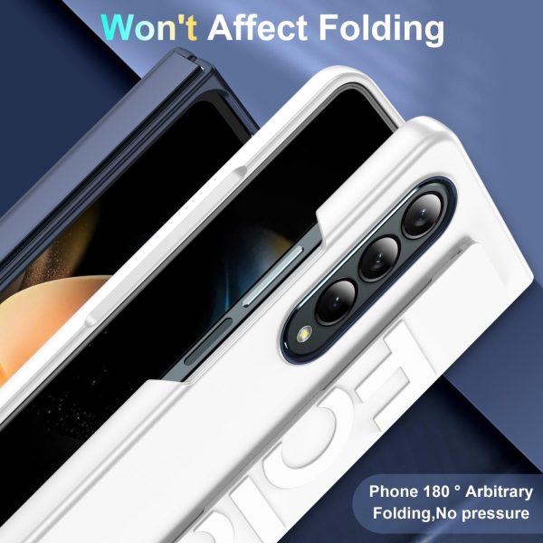 Silicone Wristband Foldable Phone Case for Samsung Galaxy z Fold 4 - Clear - Image 4