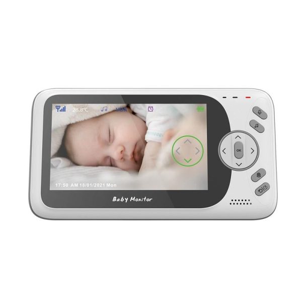 Wireless Baby Monitor With Night Vision And Temperature Detection - 4.3 Inch Screen - Image 3