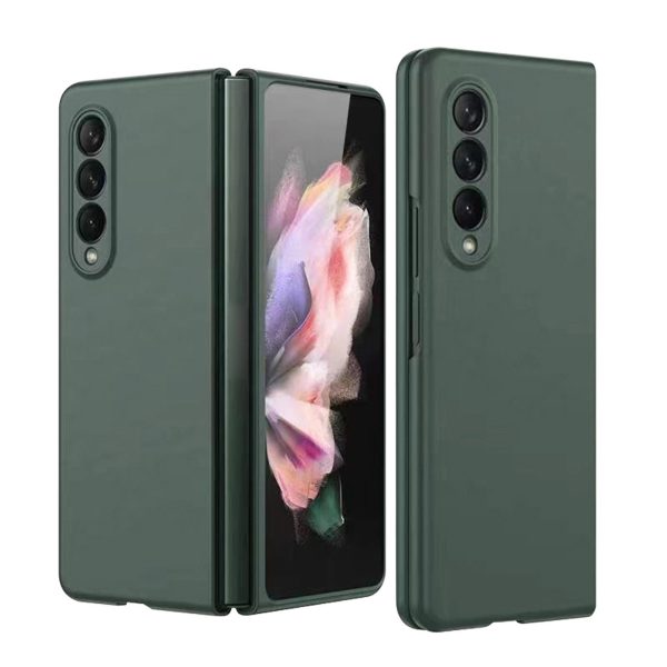 Foldable Metal-look Phone Case for Samsung Galaxy z Fold 4 - Green - Image 10