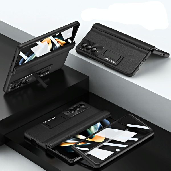 Foldable Full Body Case for Samsung Galaxy z Fold 4 / 5g - 360 Degree Folding - Black - Image 2