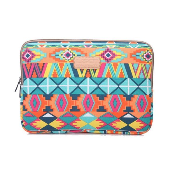 11.6 Inch Lingge Laptop Liner Bag with Stylish Pattern - Rose Red Pattern Geometry - Image 2