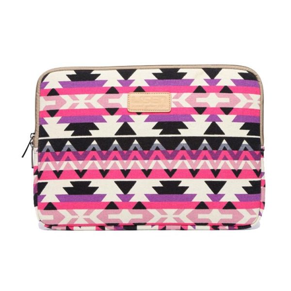 11.6 Inch Lingge Laptop Liner Bag with Stylish Pattern - Rose Red Pattern Geometry - Image 8