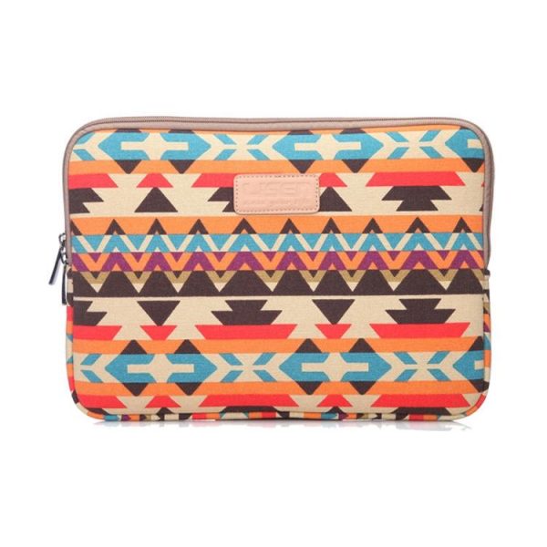 11.6 Inch Lingge Laptop Liner Bag with Stylish Pattern - Rose Red Pattern Geometry - Image 9