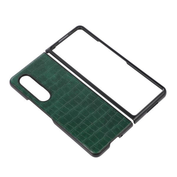 Foldable Crocodile Texture Phone Case - Pu Leather - White - Image 8