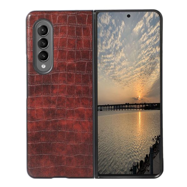 Foldable Crocodile Texture Phone Case - Pu Leather - White - Image 10