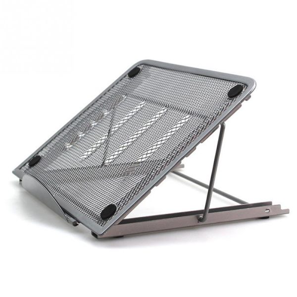 Adjustable Folding Metal Mesh Desktop Cooler - Black - Image 3