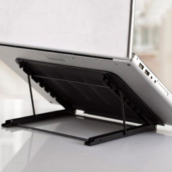 Adjustable Folding Metal Mesh Desktop Cooler - Black - Image 9