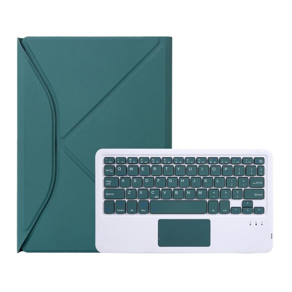 Bluetooth Keyboard Leather Tablet Case With Pen Slot And Touchpad - Sky Blue - Image 9