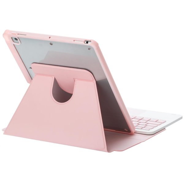 360 Rotation Bluetooth Keyboard Leather Case For Ipad 10.9 2022 - Transparent Acrylic With Touch Control - Green - Image 7