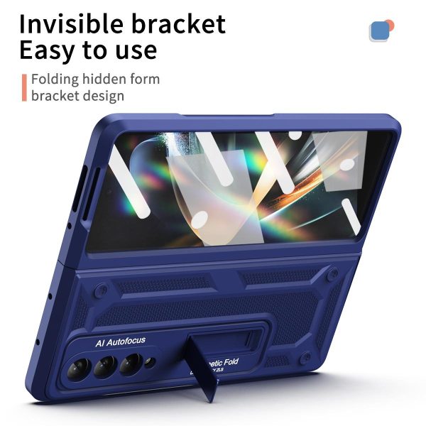 Telescopic Hinge Foldable Phone Case with Stand - 5g - Green - Image 3