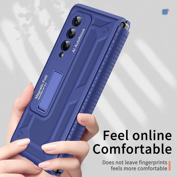Telescopic Hinge Foldable Phone Case with Stand - 5g - Green - Image 6