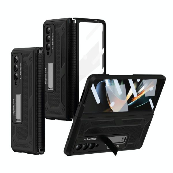 Telescopic Hinge Foldable Phone Case with Stand - 5g - Green - Image 8