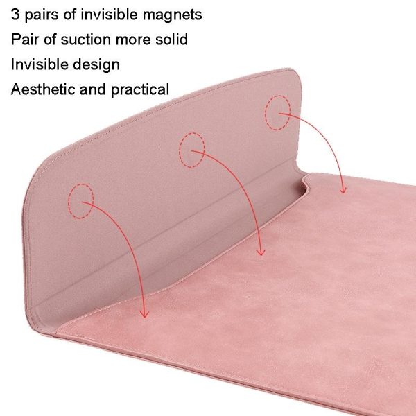 11 / 12 Inch Slim Tablet Case with Magnetic Suction for Laptops - Pink - Image 5
