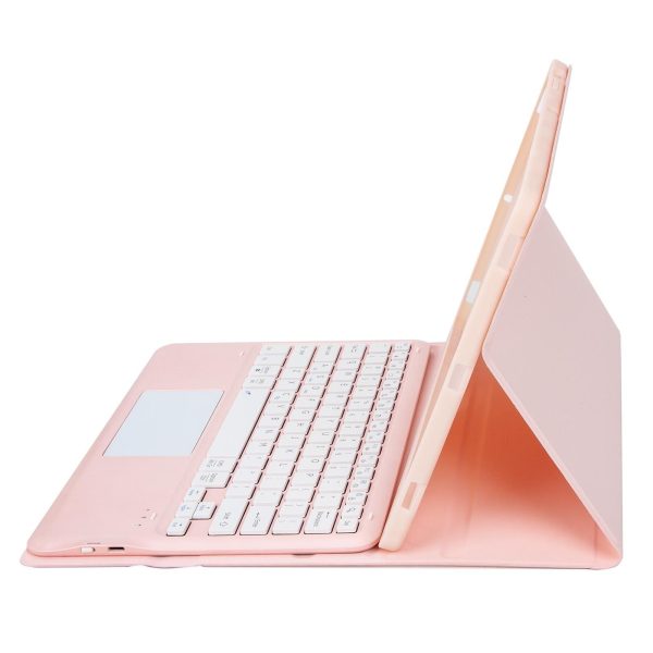 Detachable Bluetooth Keyboard Leather Case For Ipad Pro 12.9 2021 / 2020 / 2018 With Touch Pad - Mint Green - Image 6
