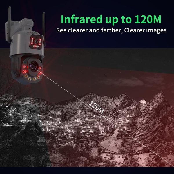 Smart Dual Lens Wifi Dome Camera - Hd - Image 6