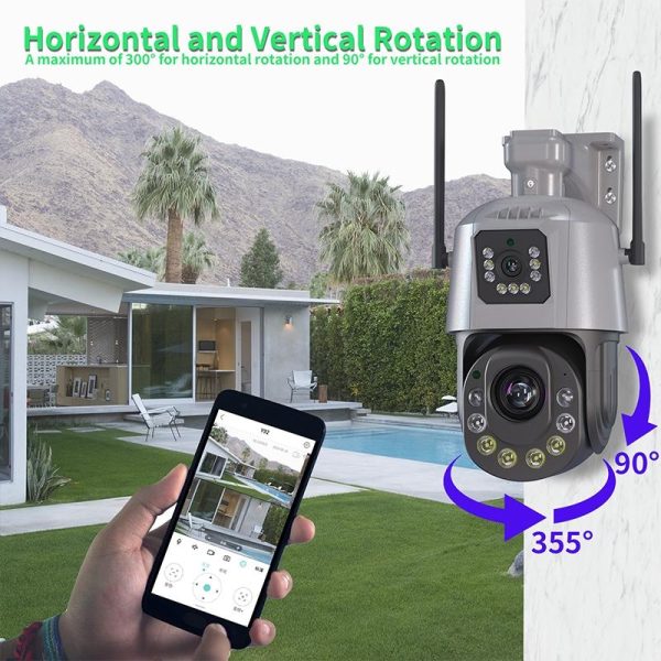 Smart Dual Lens Wifi Dome Camera - Hd - Image 8