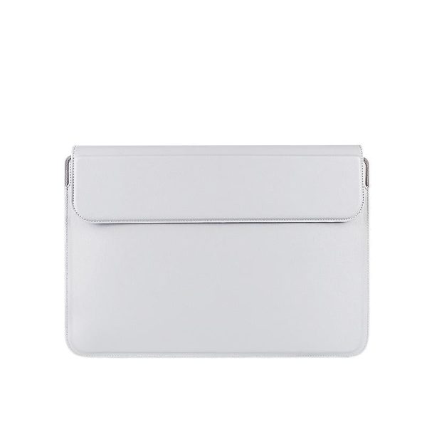 13.3 Inch Multifunctional Notebook Liner Bag in Pu Material - Silver Gray