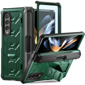 Foldable Shockproof Phone Case for Samsung Galaxy z Fold 4 / 5g - Green - Image 1